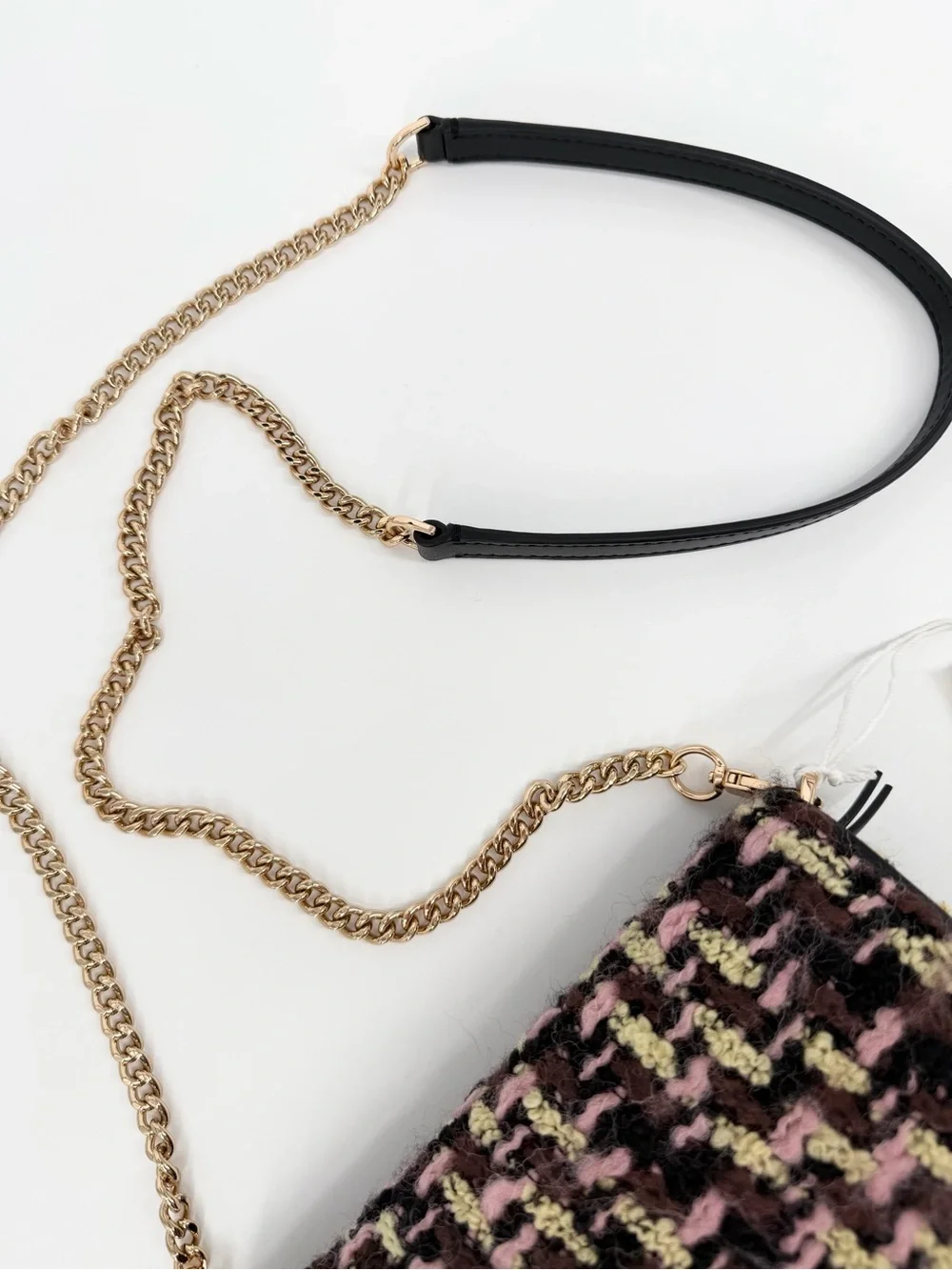 Tory Burch Emerson Tweed Chain Wallet